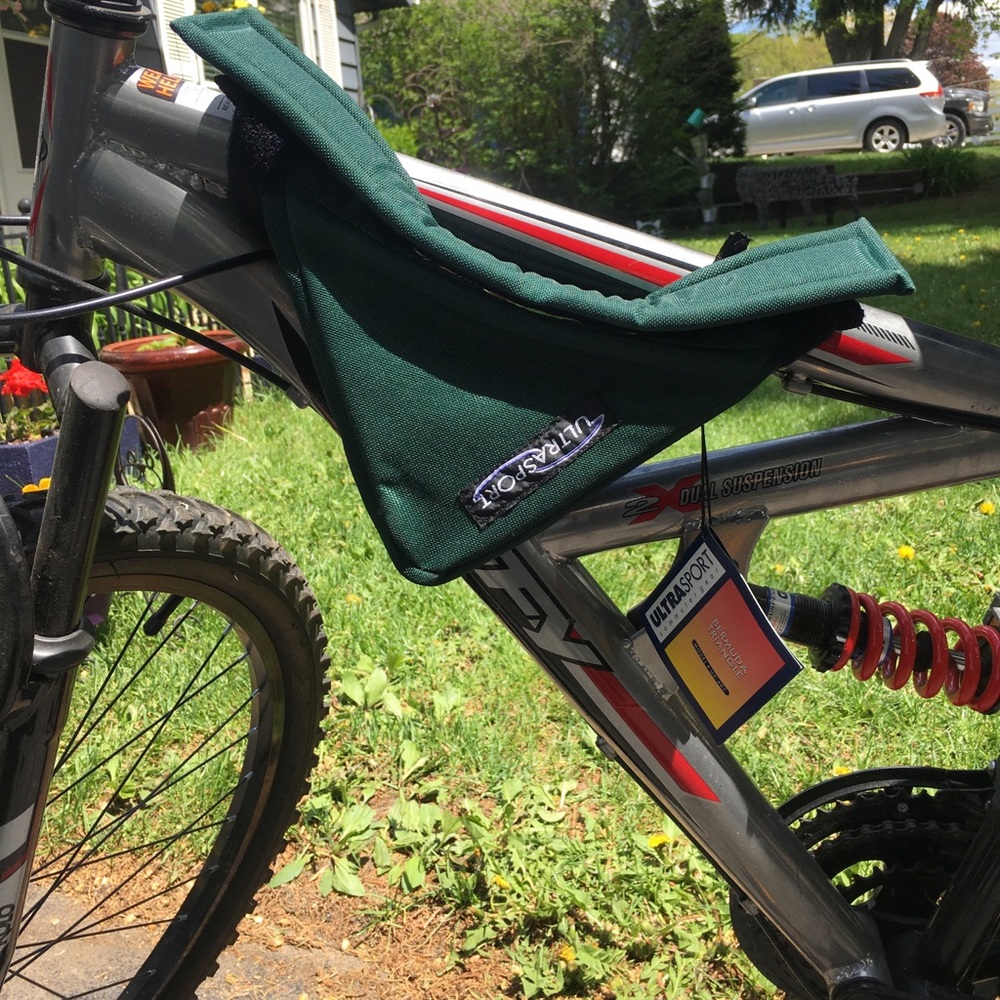 Green Bermuda Triangle bicycle bag